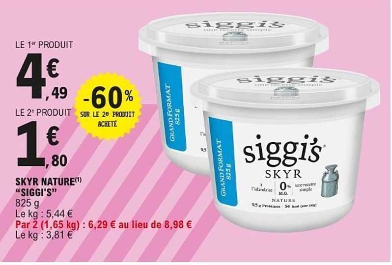 SKYR NATURE(1) “SIGGI’S” 825 g