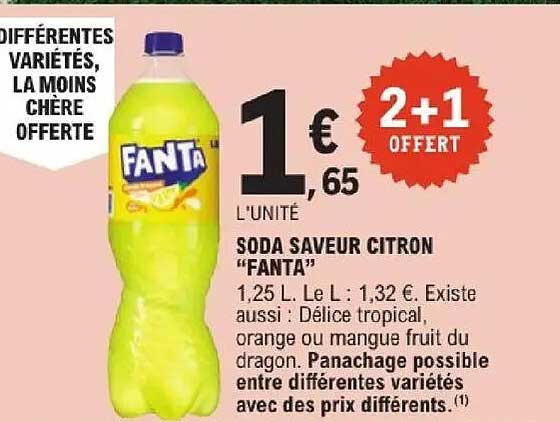 SODA SAVEUR CITRON “FANTA”