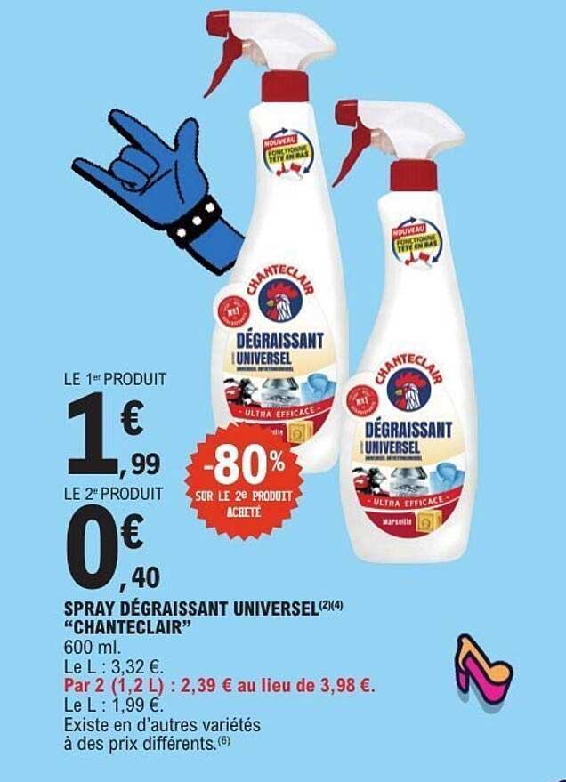 SPRAY DÉGRAISSANT UNIVERSEL “CHANTECLAIR”