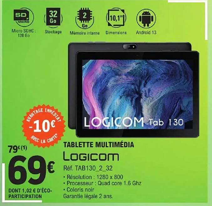TABLETTE MULTIMÉDIA LOGICOM