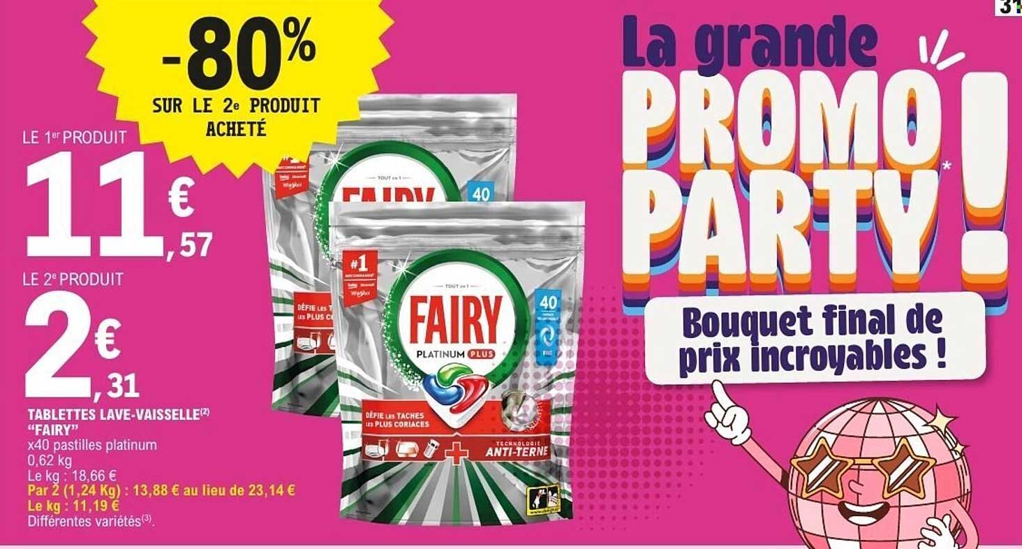 TABLETTES LAVE-VAISSELLE “FAIRY”