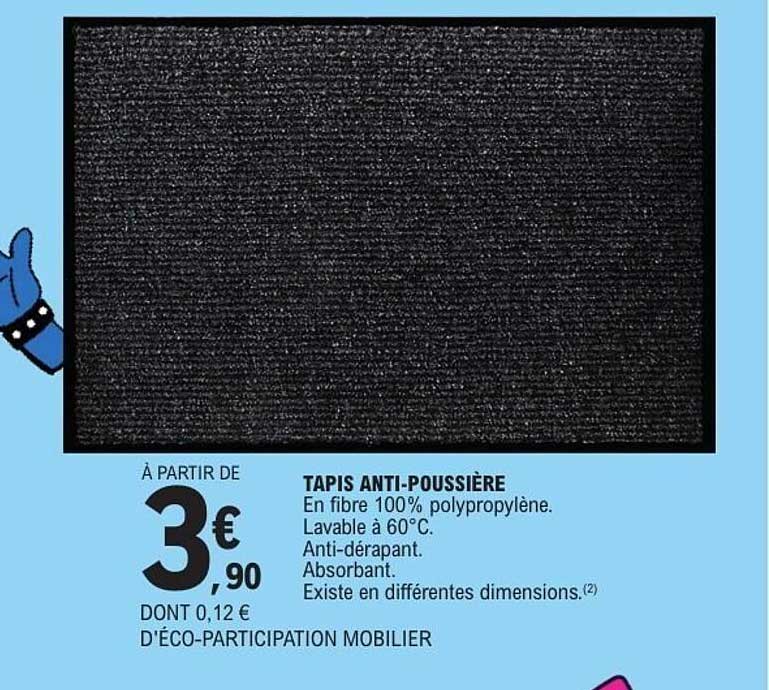 TAPIS ANTI-POUSSIÈRE