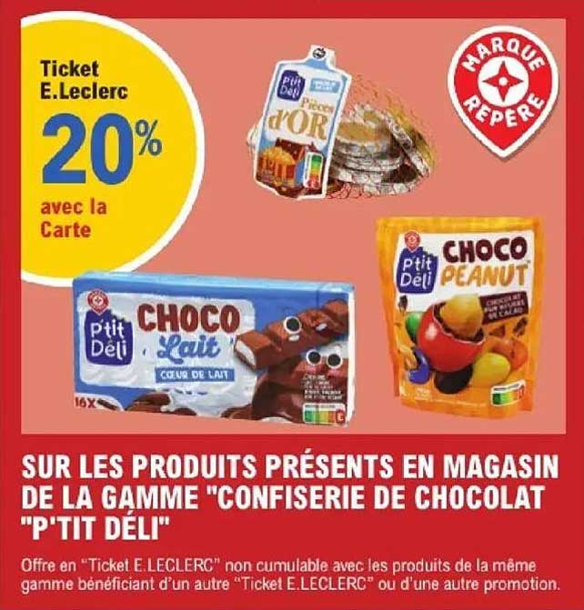 Ticket E.Leclerc 20% avec la Carte
