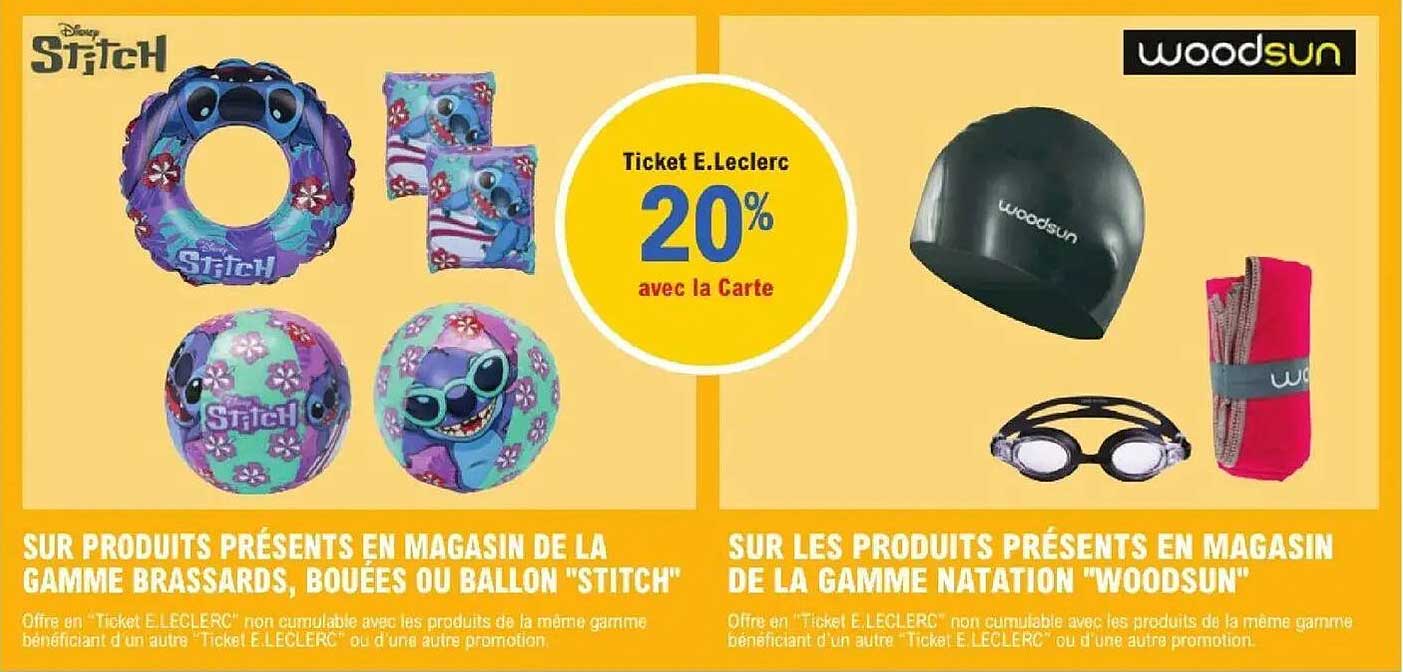 Ticket E.Leclerc 20% avec la Carte