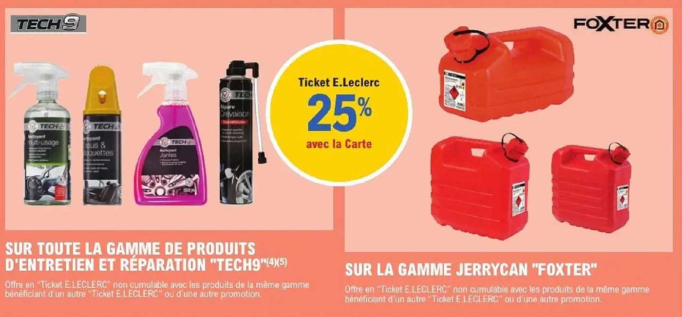 Ticket E.Leclerc 25% avec la Carte