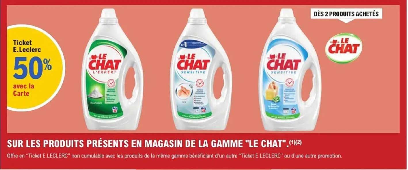 Ticket E.Leclerc 50% avec la Carte