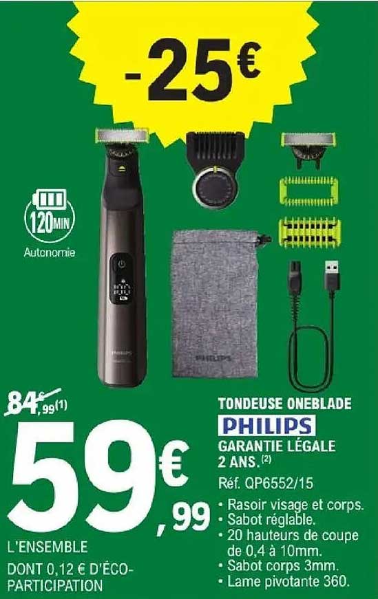 TONDEUSE ONEBLADE PHILIPS