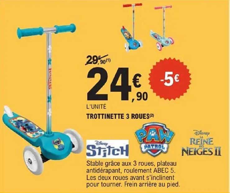 TROTTINETTE 3 ROUES