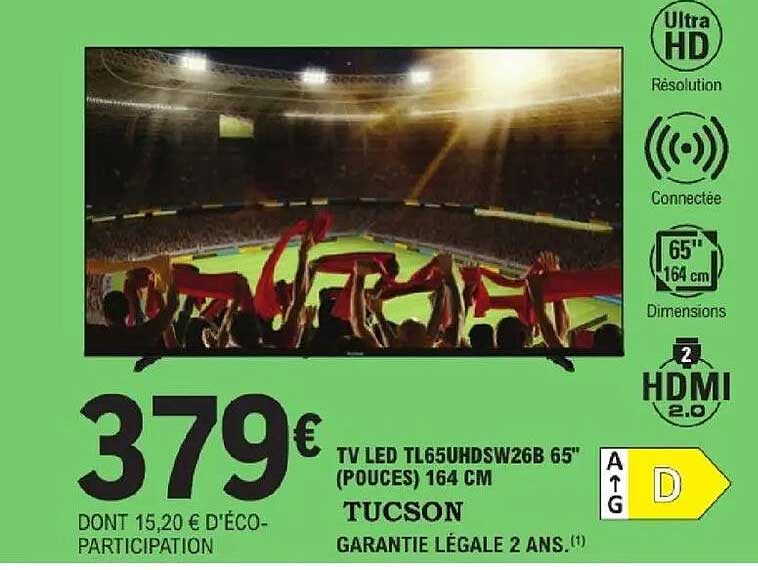 TV LED TL65UHDSW26B 65" (POUCES) 164 CM TUCSON