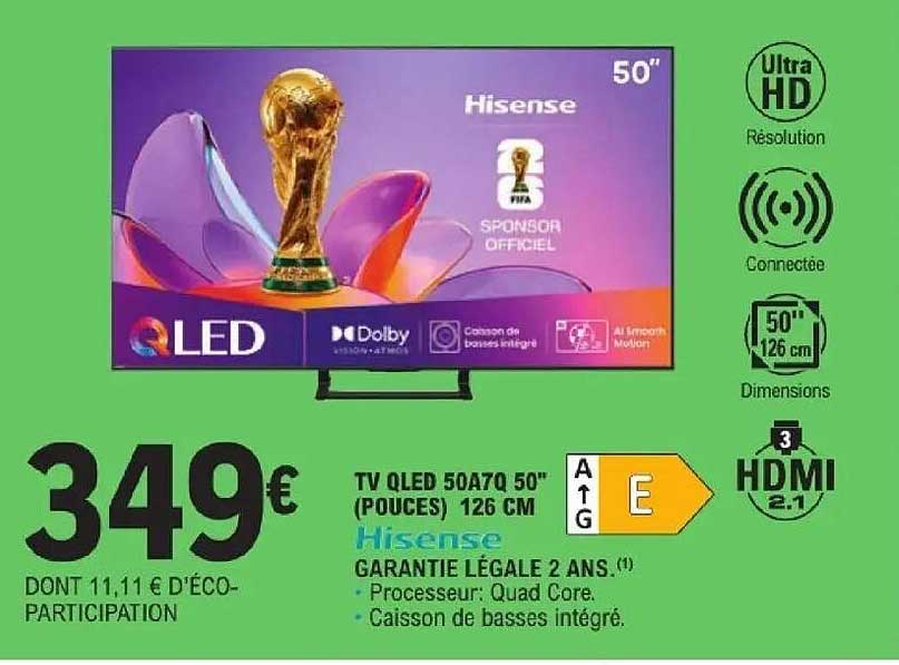 TV QLED 50A7Q 50" (POUCES) 126 CM