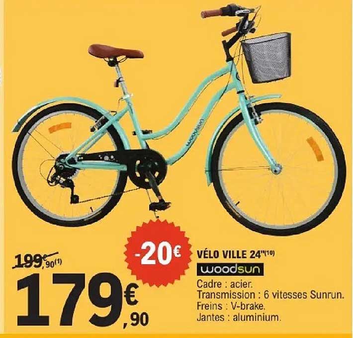 VÉLO VILLE 24" WOODSUN