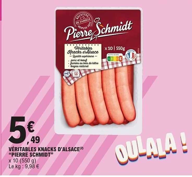 VÉRITABLES KNACKS D'ALSACE “PIERRE SCHMIDT”