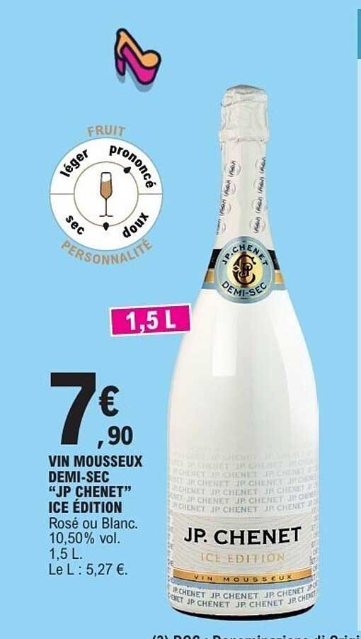 VIN MOUSSEUX DEMI-SEC "JP CHENET" ICE EDITION