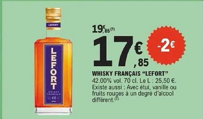 WHISKY FRANÇAIS “LEFORT”