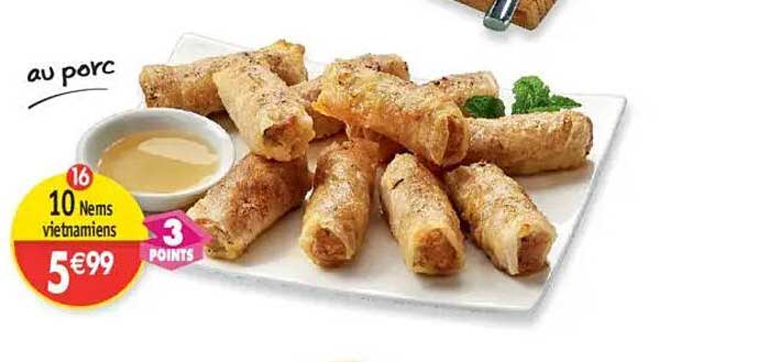 10 Nems vietnamiens au porc