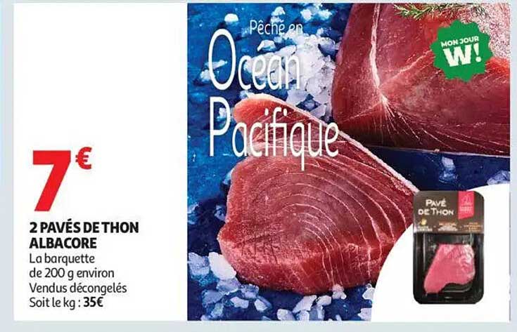 2 PAVÉS DE THON ALBACORE