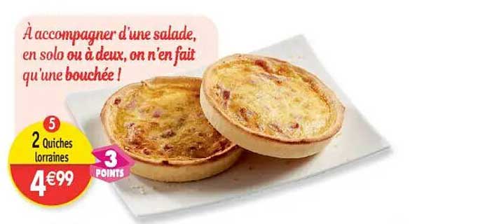 2 Quiches lorraines