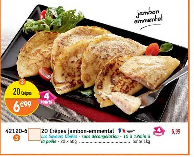 20 Crêpes jambon-emmental