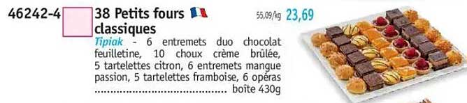 38 Petits fours classiques