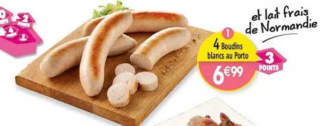 4 Boudins blancs au Porto