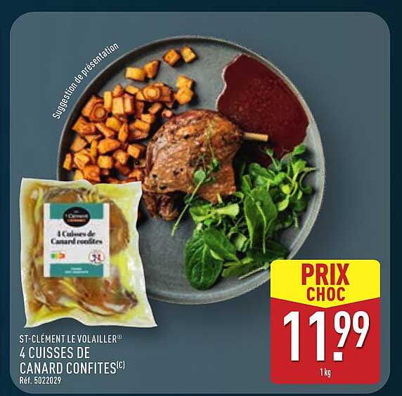 4 Cuisses de Canard Confites
