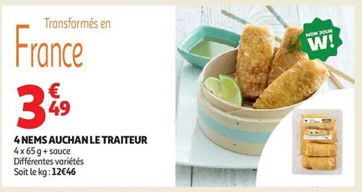 4 NEMS AUCHAN LE TRAITEUR