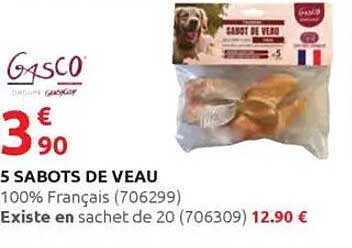5 SABOTS DE VEAU
