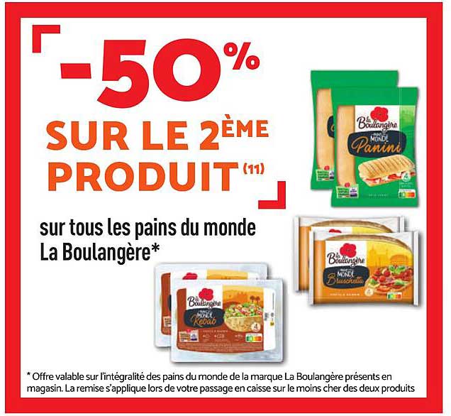 -50% SUR LE 2ÈME PRODUIT