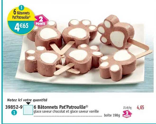6 Bâtonnets Pat'Patrouille®
