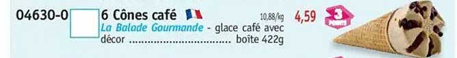 6 Cônes café