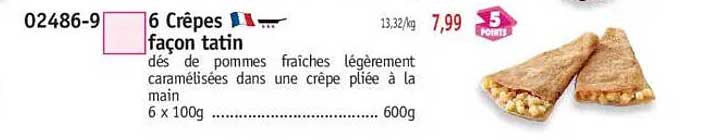 6 Crêpes façon tatin