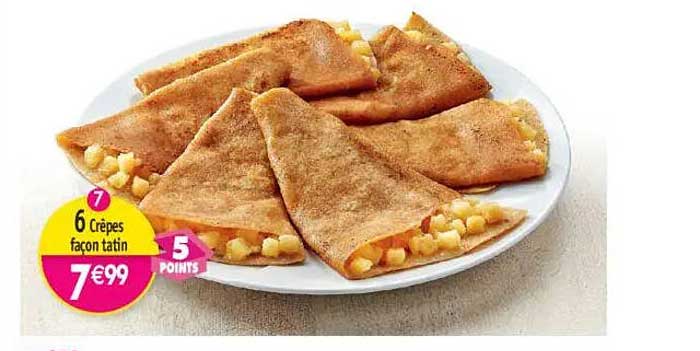 6 Crêpes façon tatin