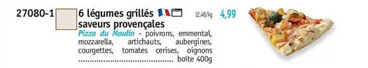 6 légumes grillés saveurs provençales
