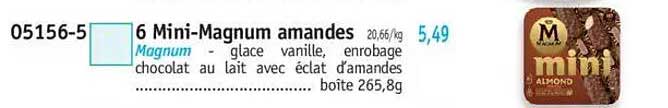 6 Mini-Magnum amandes