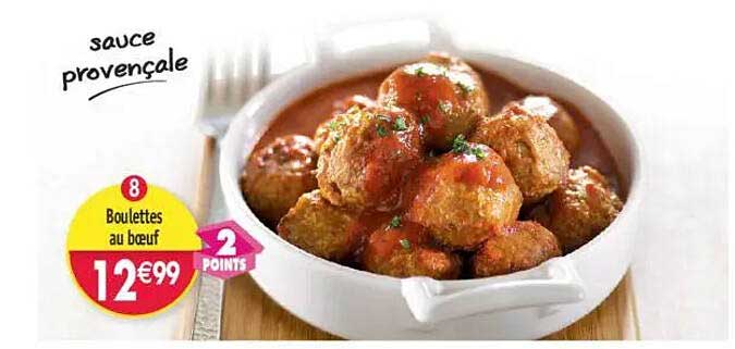 8 Boulettes au bœuf sauce provençale