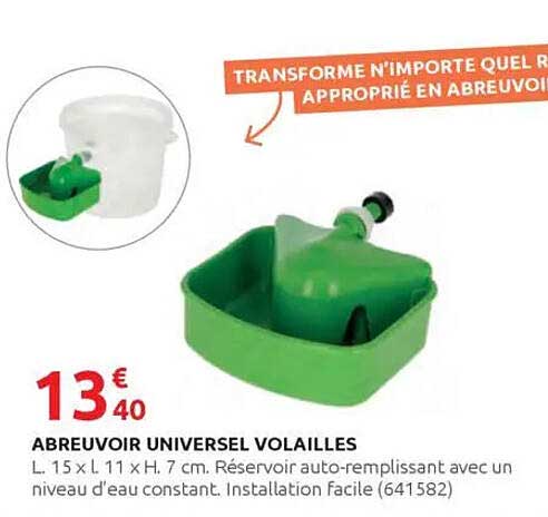 ABREVOIR UNIVERSEL VOLAILLES