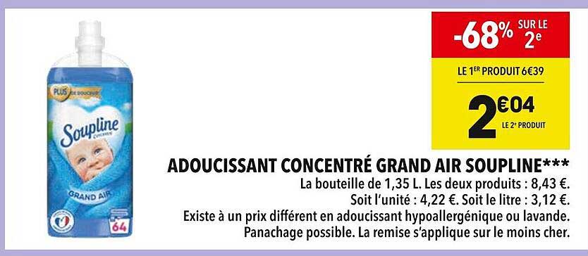 ADOUCISSANT CONCENTRÉ GRAND AIR SOUPLINE***