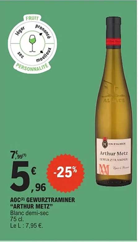 AOC Gewurztraminer "Arthur Metz"
