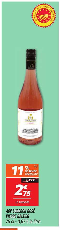 AOP Luberon Rosé Pierre Baltier
