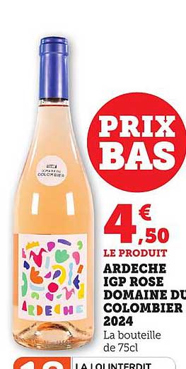 Ardeche IGP Rosé Domaine du Colombier 2024