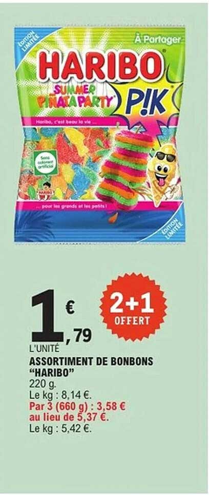 ASSORTIMENT DE BONBONS "HARIBO"