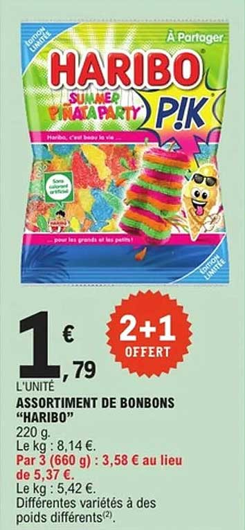 Assortiment de bonbons "HARIBO"