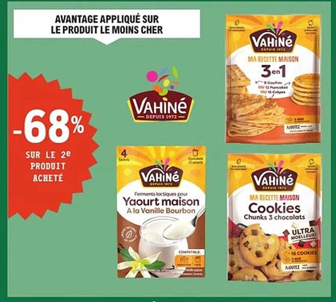 AVANTAGE APPLIQUÉ SUR LE PRODUIT LE MOINS CHER