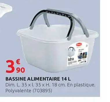BASSINE ALIMENTAIRE 14 L