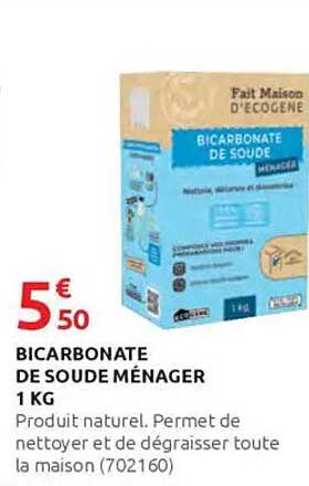 BICARBONATE DE SOUDE MÉNAGER 1 KG