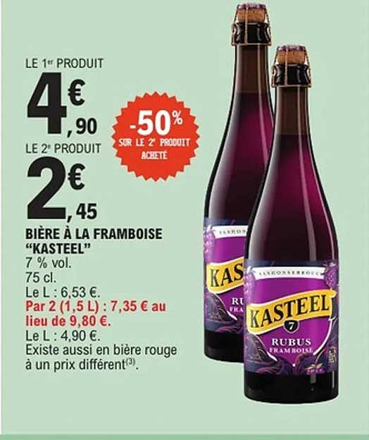 BIÈRE À LA FRAMBOISE "KASTEEL"