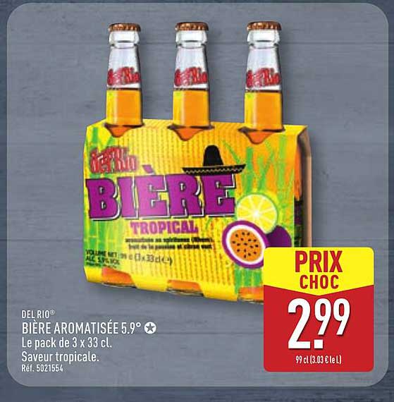 BIÈRE AROMATISÉE 5.9°