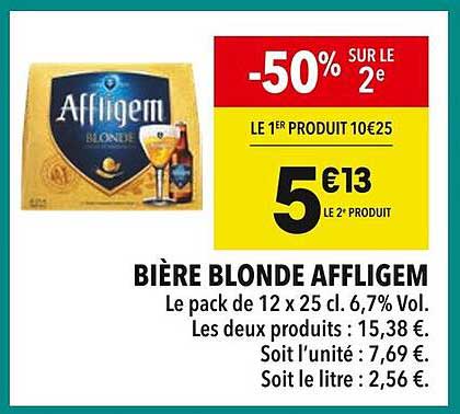 BIÈRE BLONDE AFFLIGEM