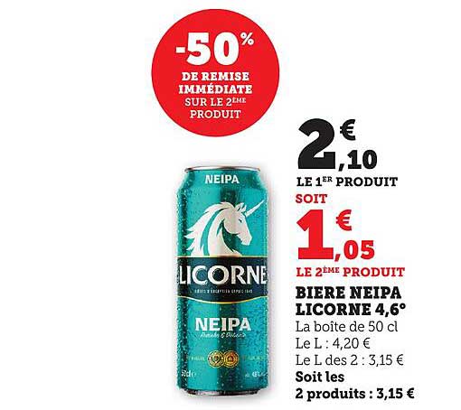 BIERE NEIPA LICORNE 4,6°