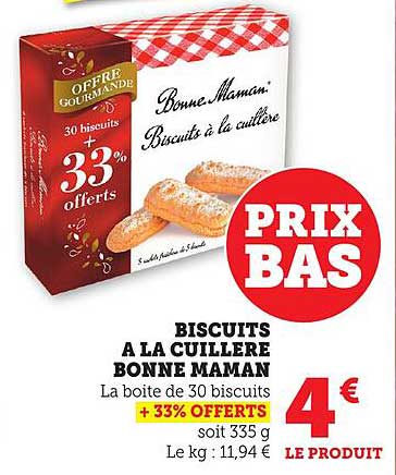 BISCUITS A LA CUILLERE BONNE MAMAN